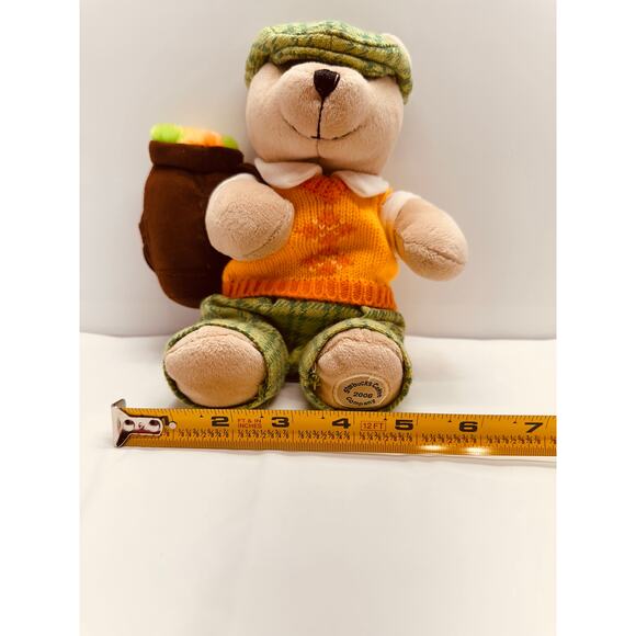 2006 Starbucks Plush Bearista Golfer Bear with Golf Bag 50th Edition 9" Plushie - Picture 8 of 9